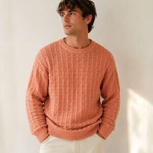 Jcrew basketweave knit sweater